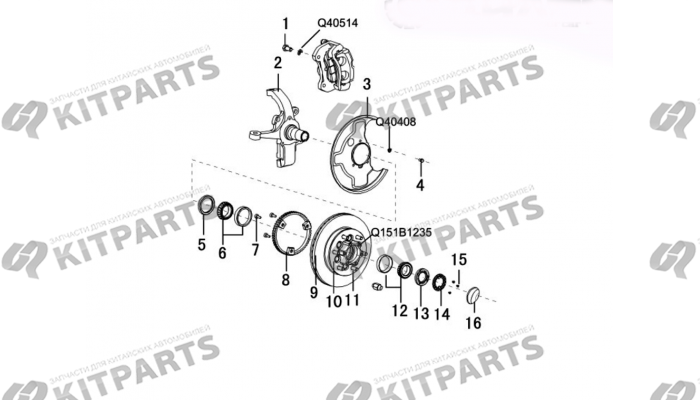 Поворотный кулак 2WD Haval Wingle 7