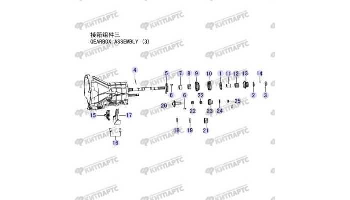 Шестерни пятой передачи и заднего хода КПП Great Wall Hover